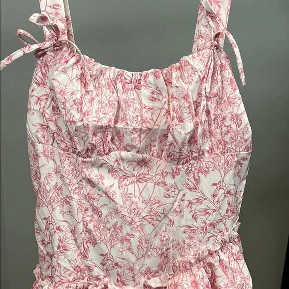 Floral Pink Sundress - Picture 3 of 5